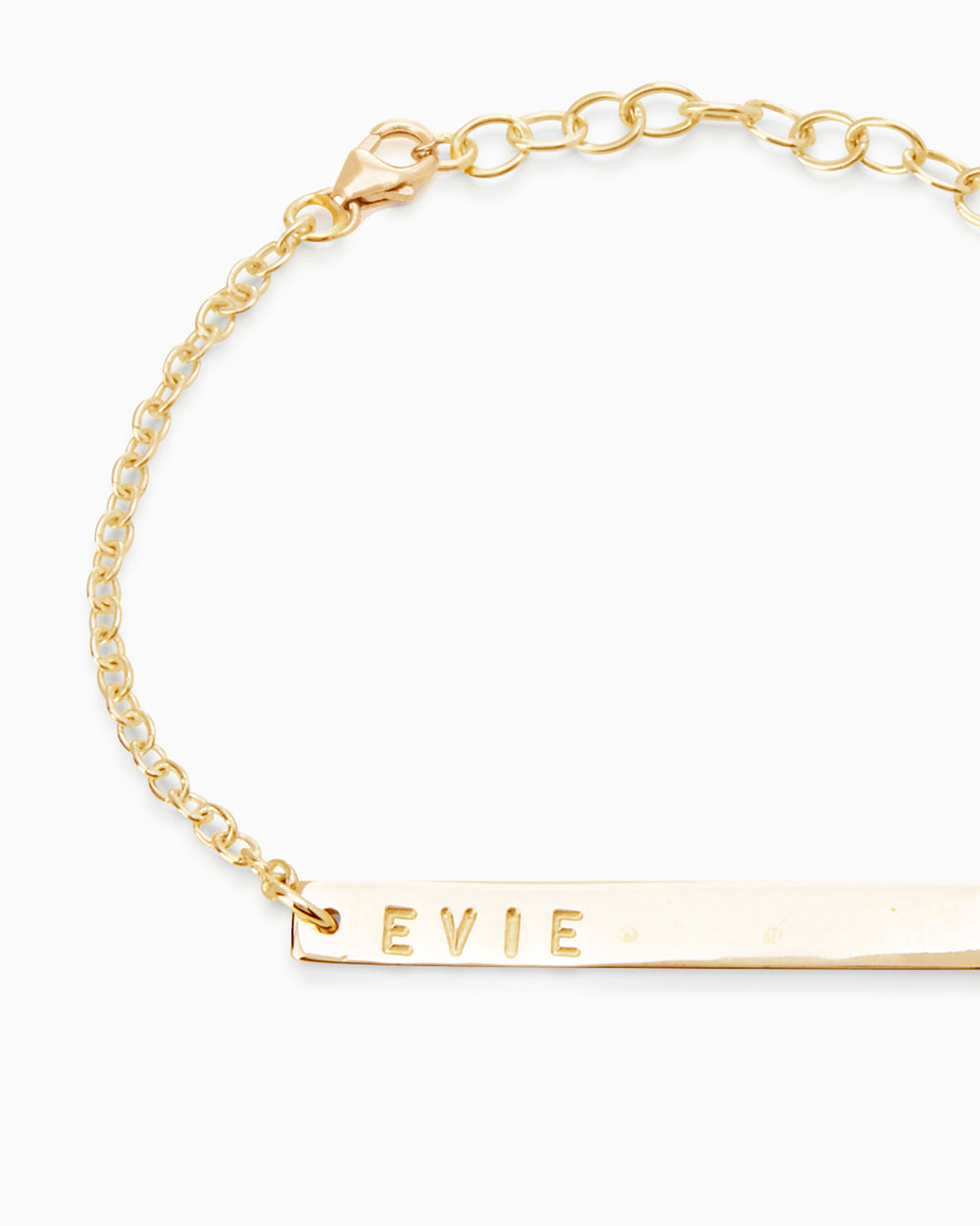 Personalised Tag Bracelet | Yellow Gold