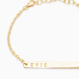 Personalised Tag Bracelet | Yellow Gold