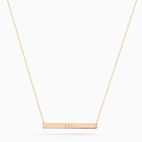 Personalised Tag Necklace | Solid Rose Gold