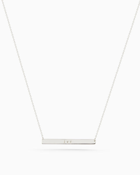 Personalised Tag Necklace | Silver