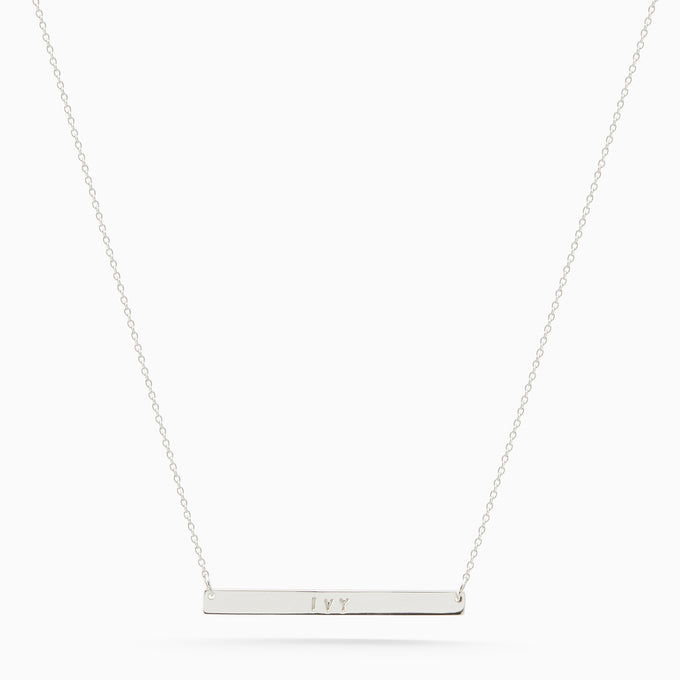 Personalised Tag Necklace | Silver