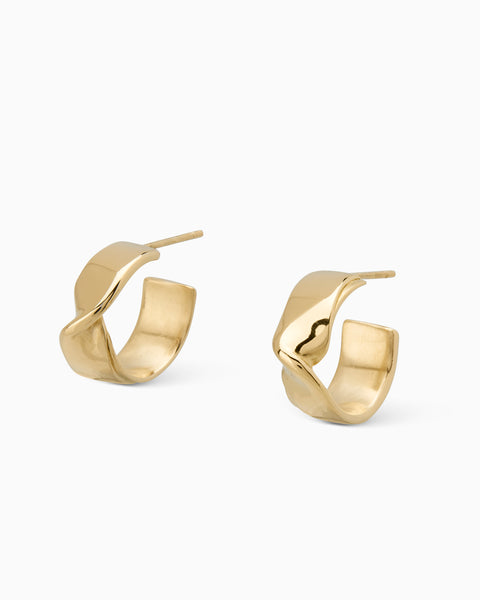 Twist Hoops | Gold