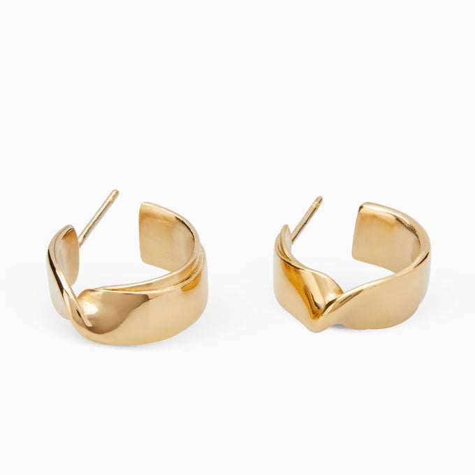 Twist Hoops | Gold