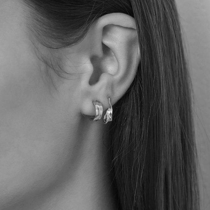Fringe Hoops Mini | Silver