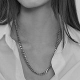Chunky Curb Necklace | Silver
