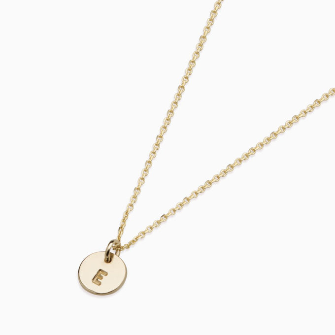 Disc Necklace | Solid Yellow Gold