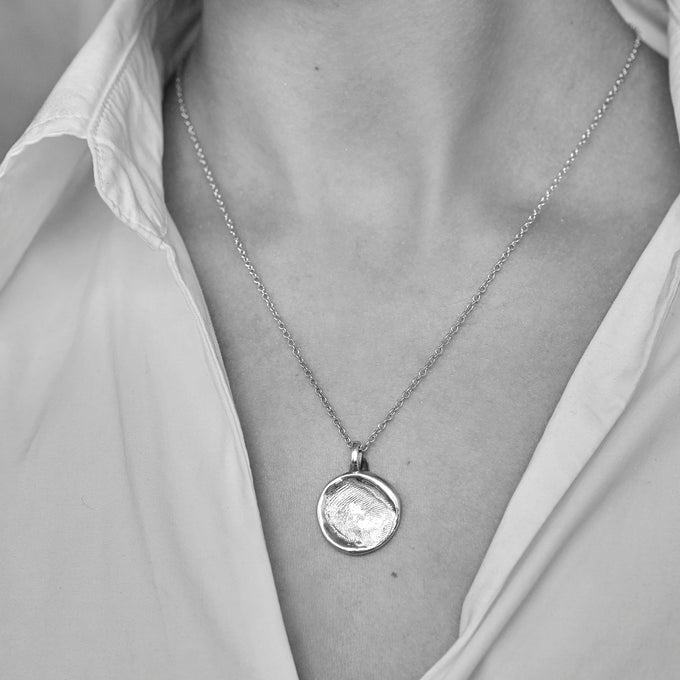 Impression Necklace | Silver