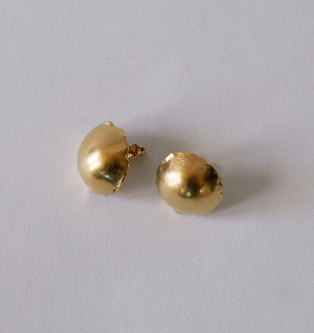 Dome Earrings | Gold