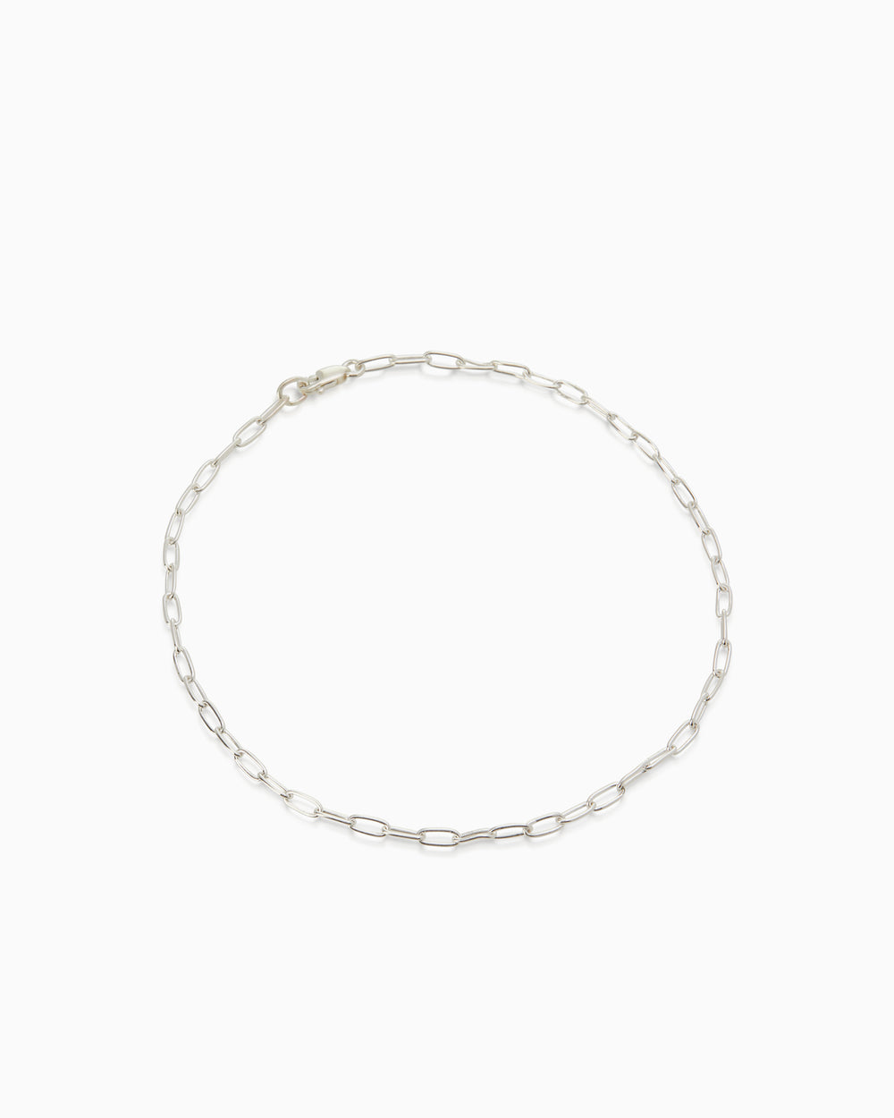 Long Link Necklace | Silver