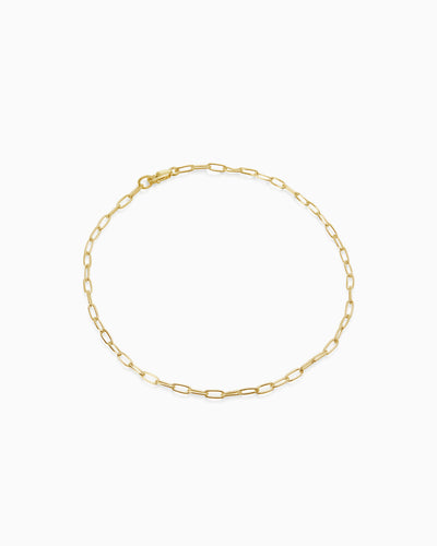 Long Link Necklace | Gold