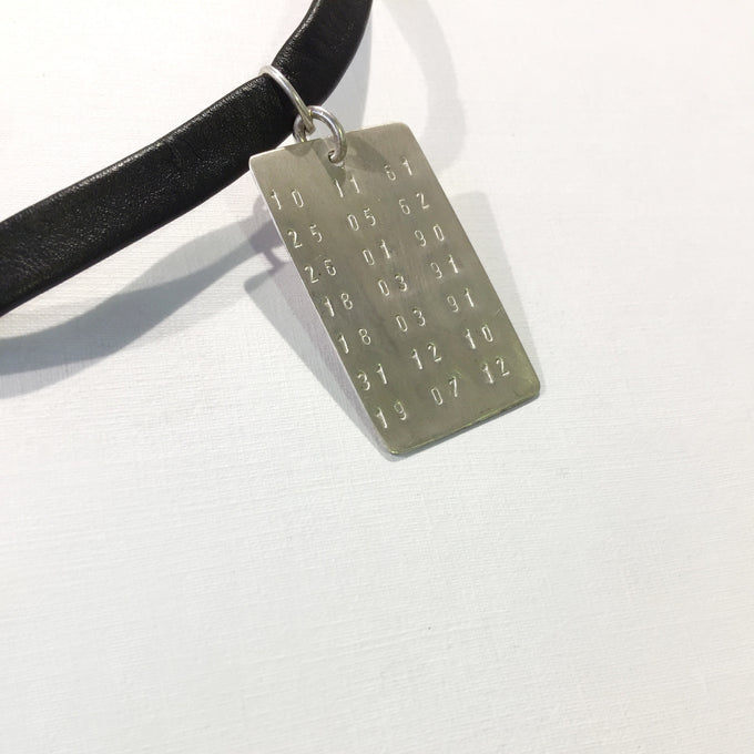 Hand Stamped Dated Plate | 4-7 dates